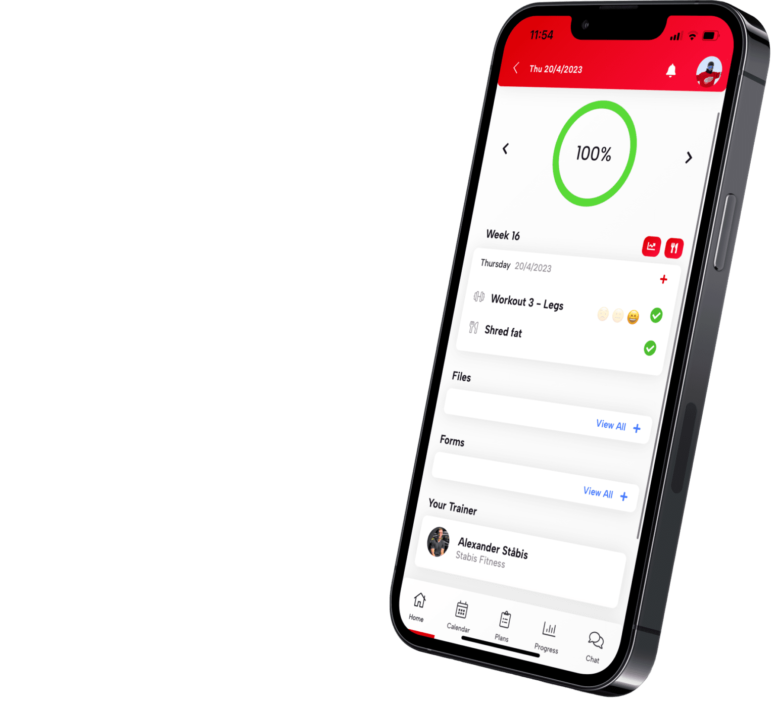 Your complete day in Coaching App.